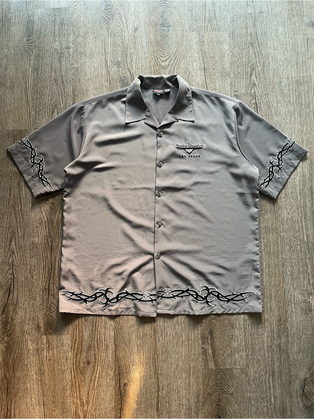 2000s Harley-Davidson Short-Sleeve Button Down Shirt
